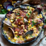 Smoky Bacon Corn And Clam Chowder