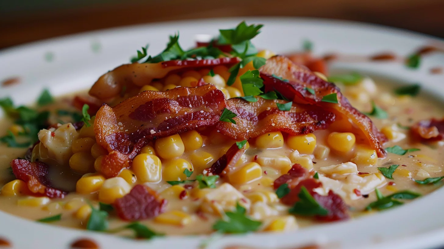 Smoky Bacon Corn And Clam Chowder