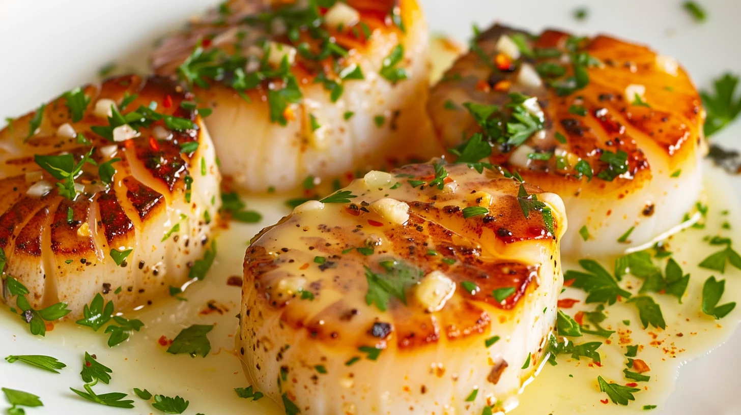 Spicy Garlic Butter Scallops