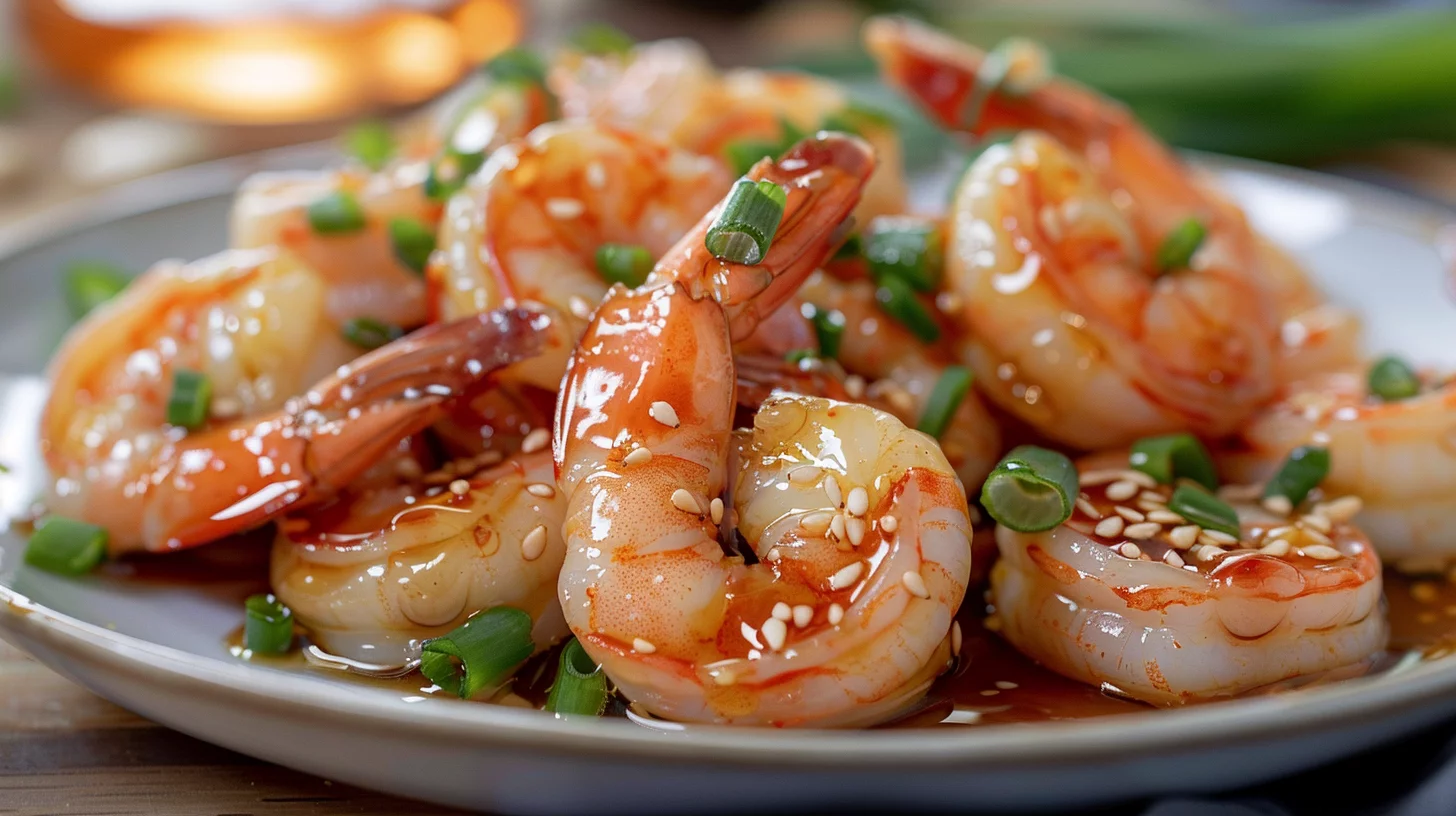 Sweet and Savory Honey Garlic Shrimp With A Ginger Soy Twist Recipe