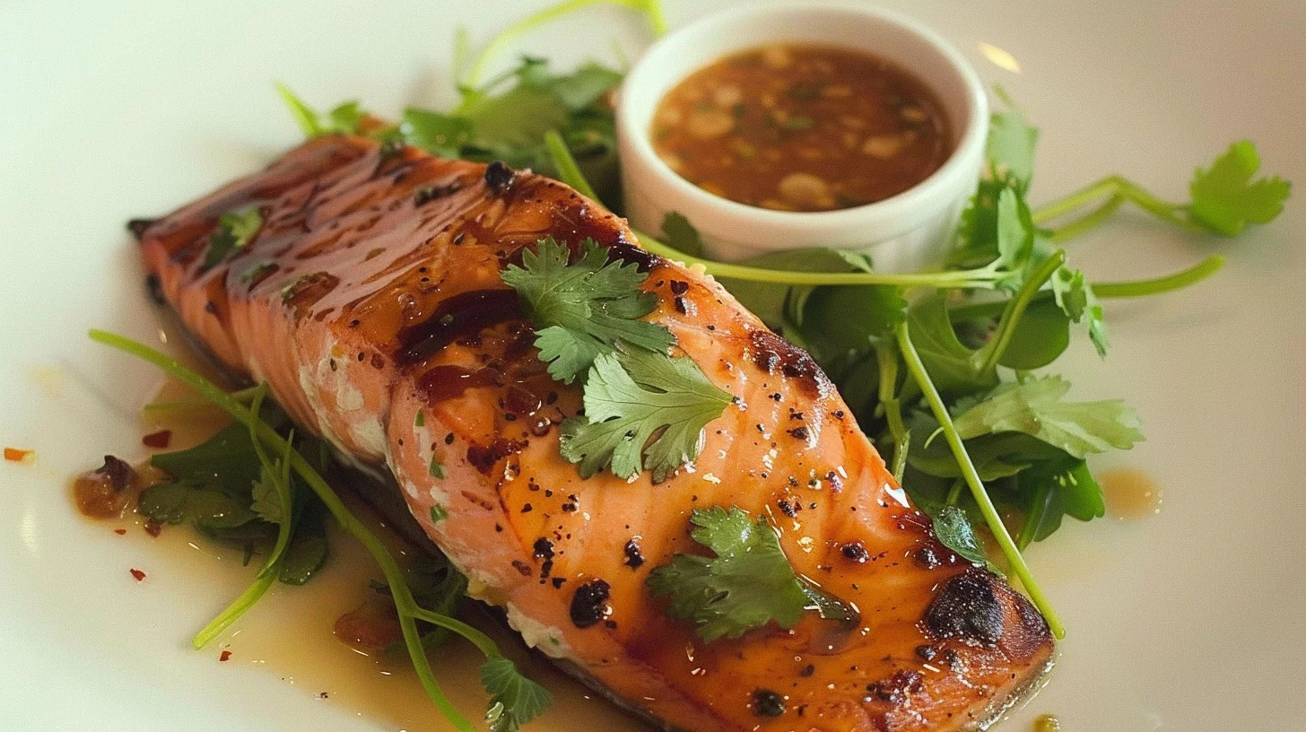 Sweet and Spicy Glazed Salmon