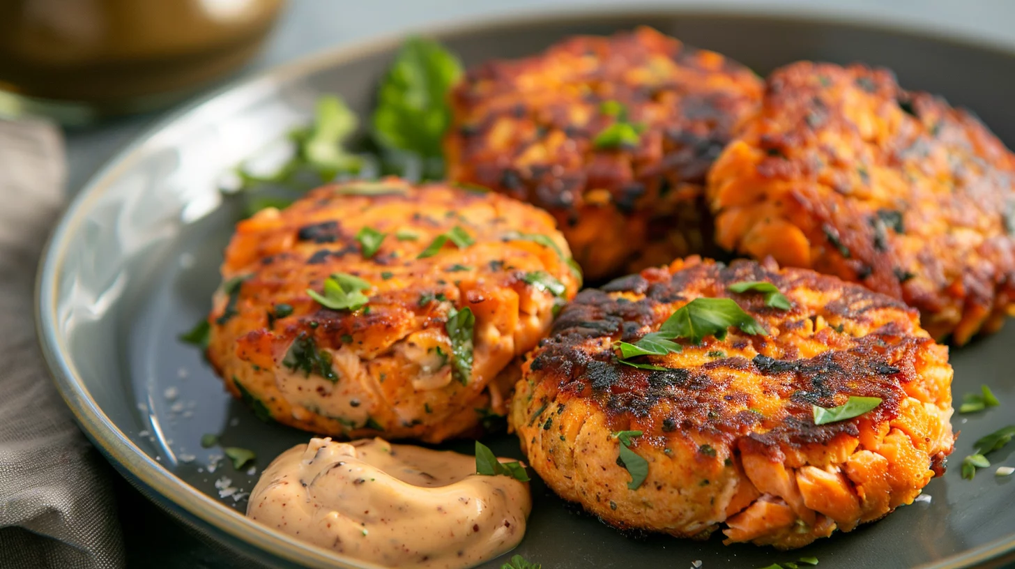 Sweet Potato Salmon Cakes With Chipotle Aioli