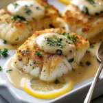 Tasty Baked Cod In Coconut Lemon Cream Sauce