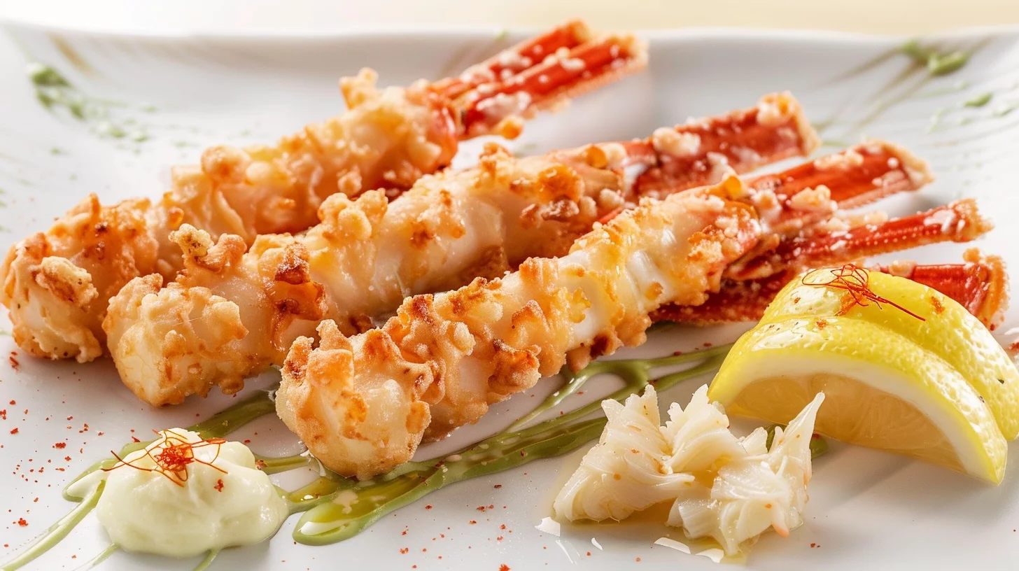 Tempura Crab Sticks With Wasabi Mayo