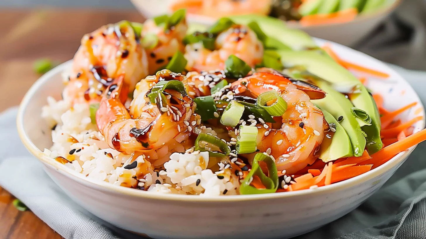 Teriyaki Shrimp Rice Bowls