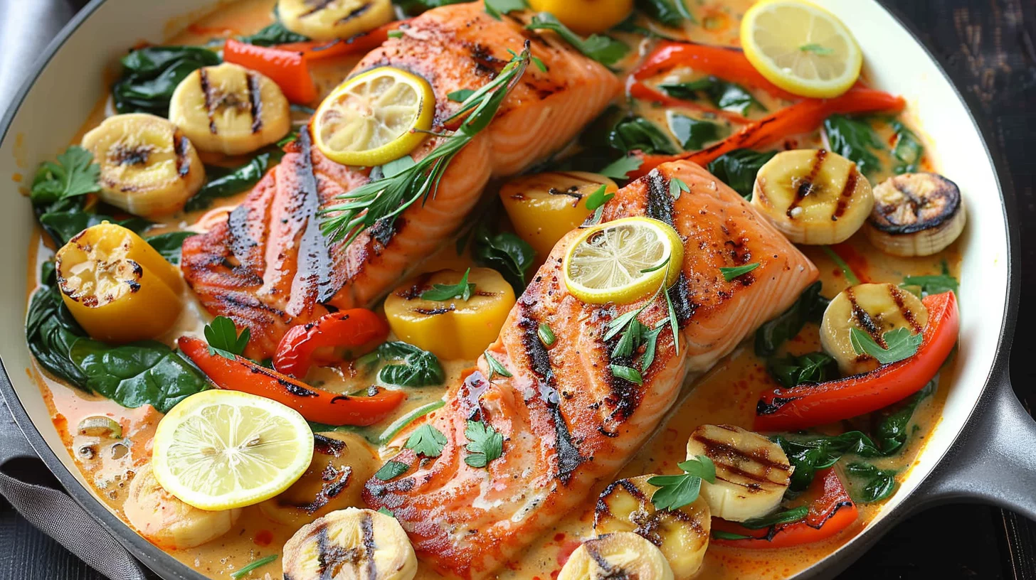 Thai Inspired Salmon Coconut Curry Recipe