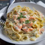 The Creamiest Dill Salmon Pasta