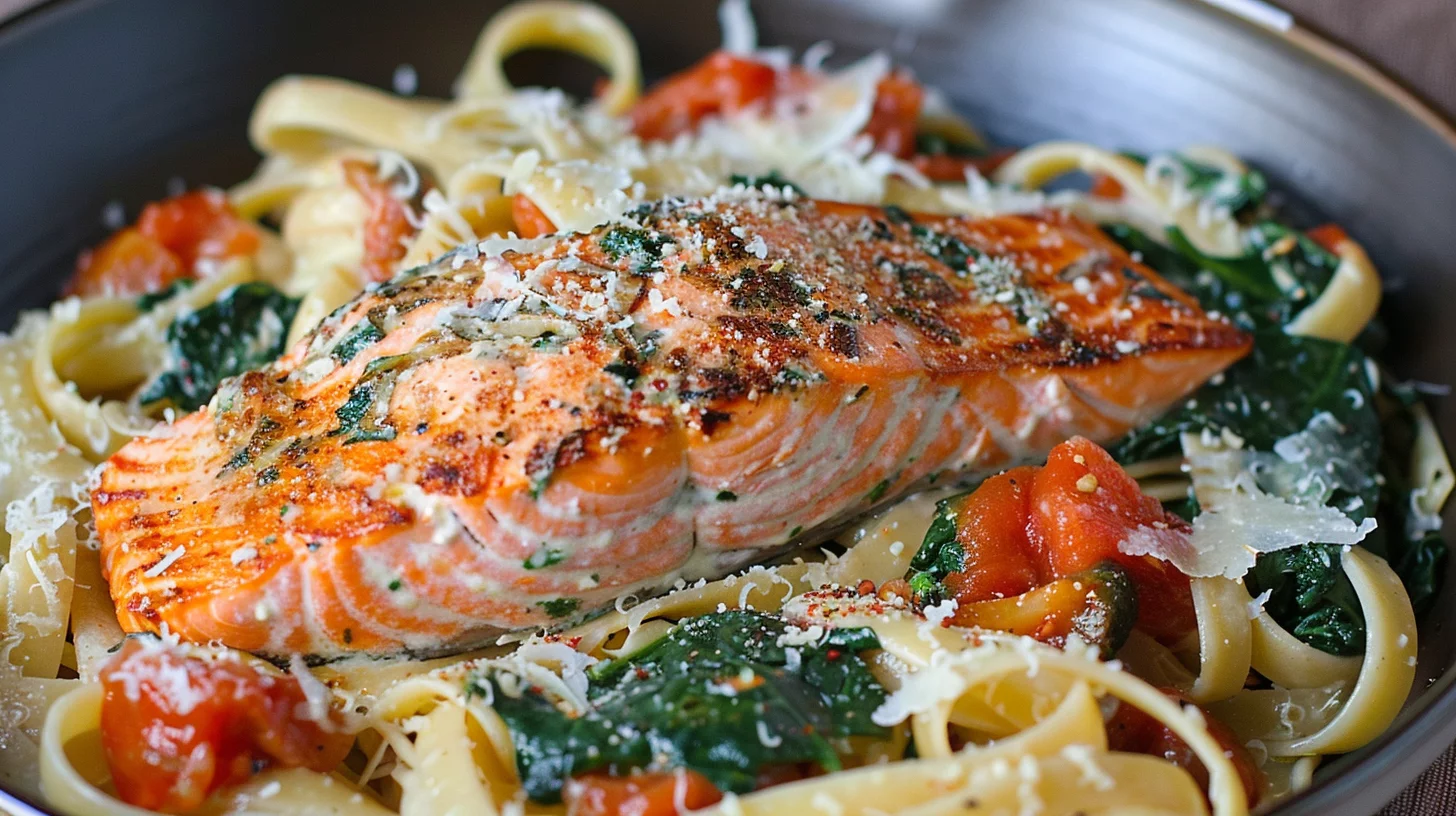 Tuscan Salmon Pasta