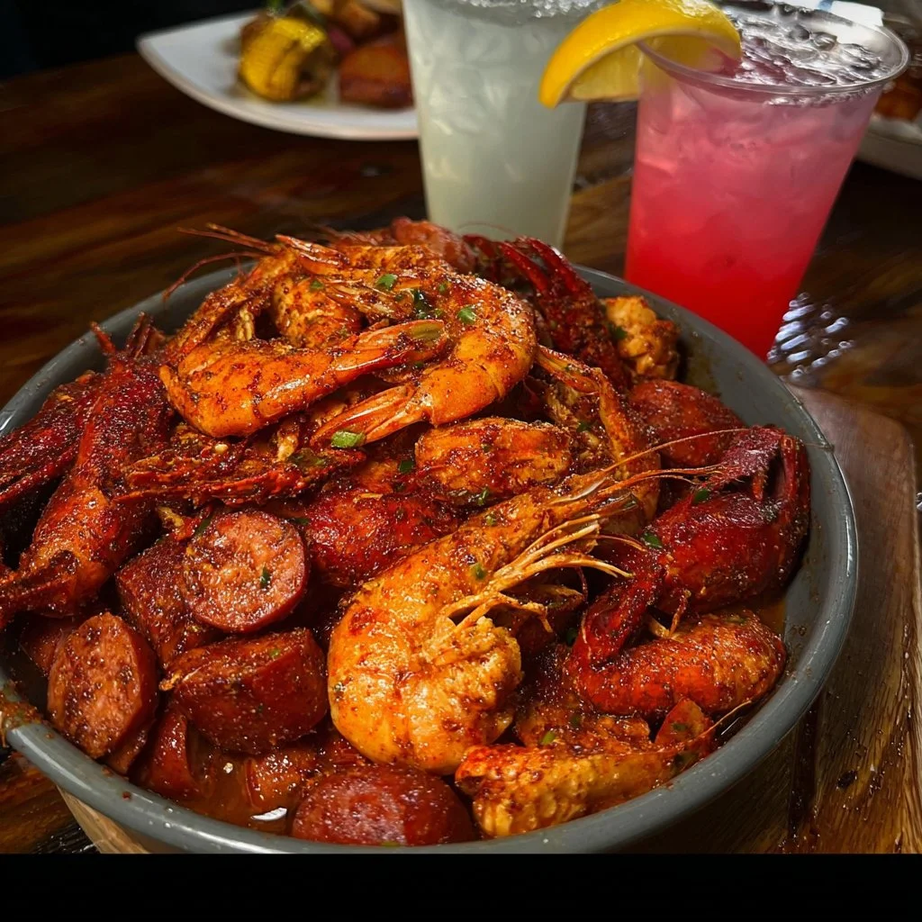 Delicious comfort food featuring seafood and soul food dinner options