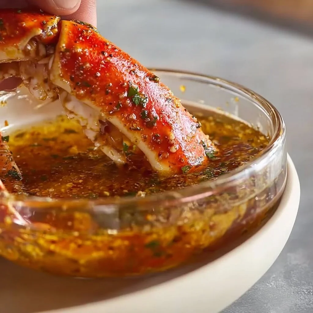 Delicious Cajun Butter Sauce drizzled over seafood and vegetables