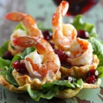Cranberry Prawn Cocktail Cups