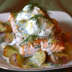 Dill Salmon And Potato Bake