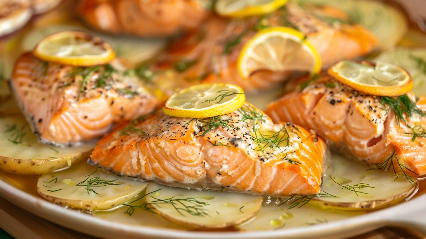 Dill Salmon And Potato Bake