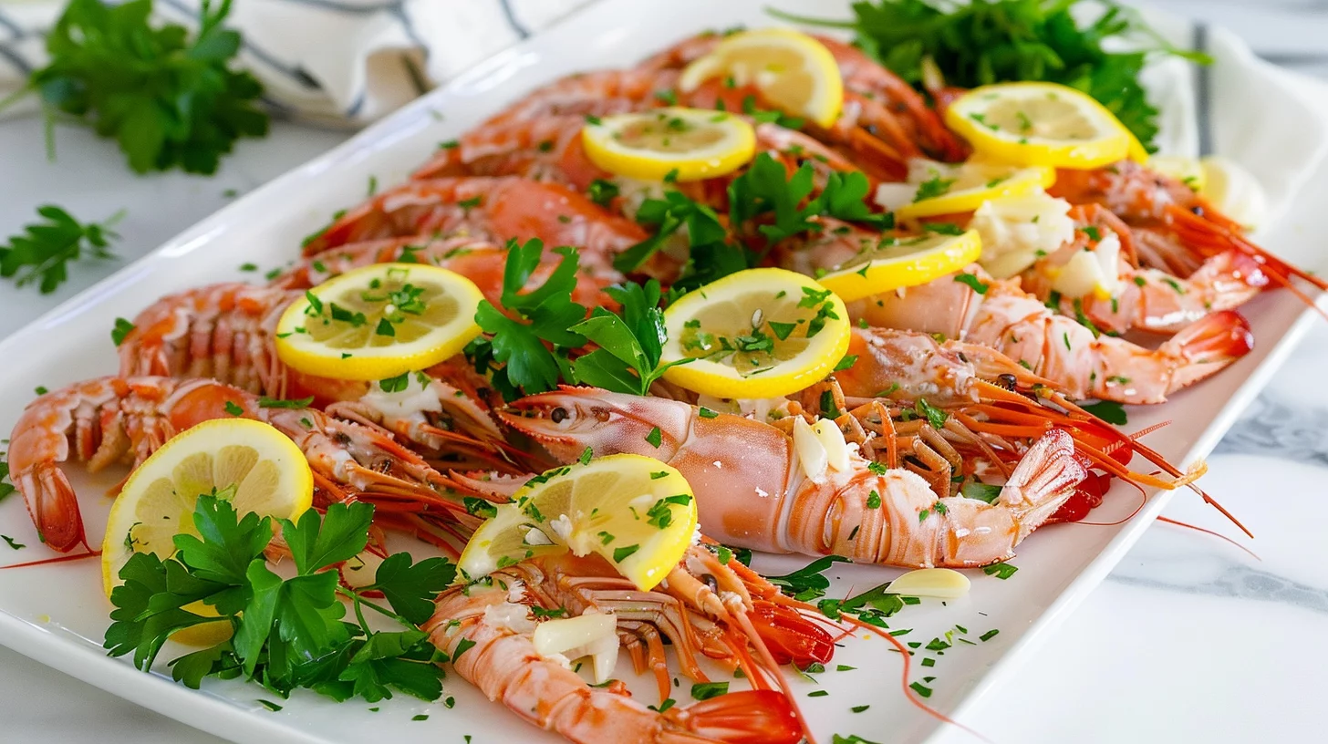 Garlic Lemon Buttered Langoustines