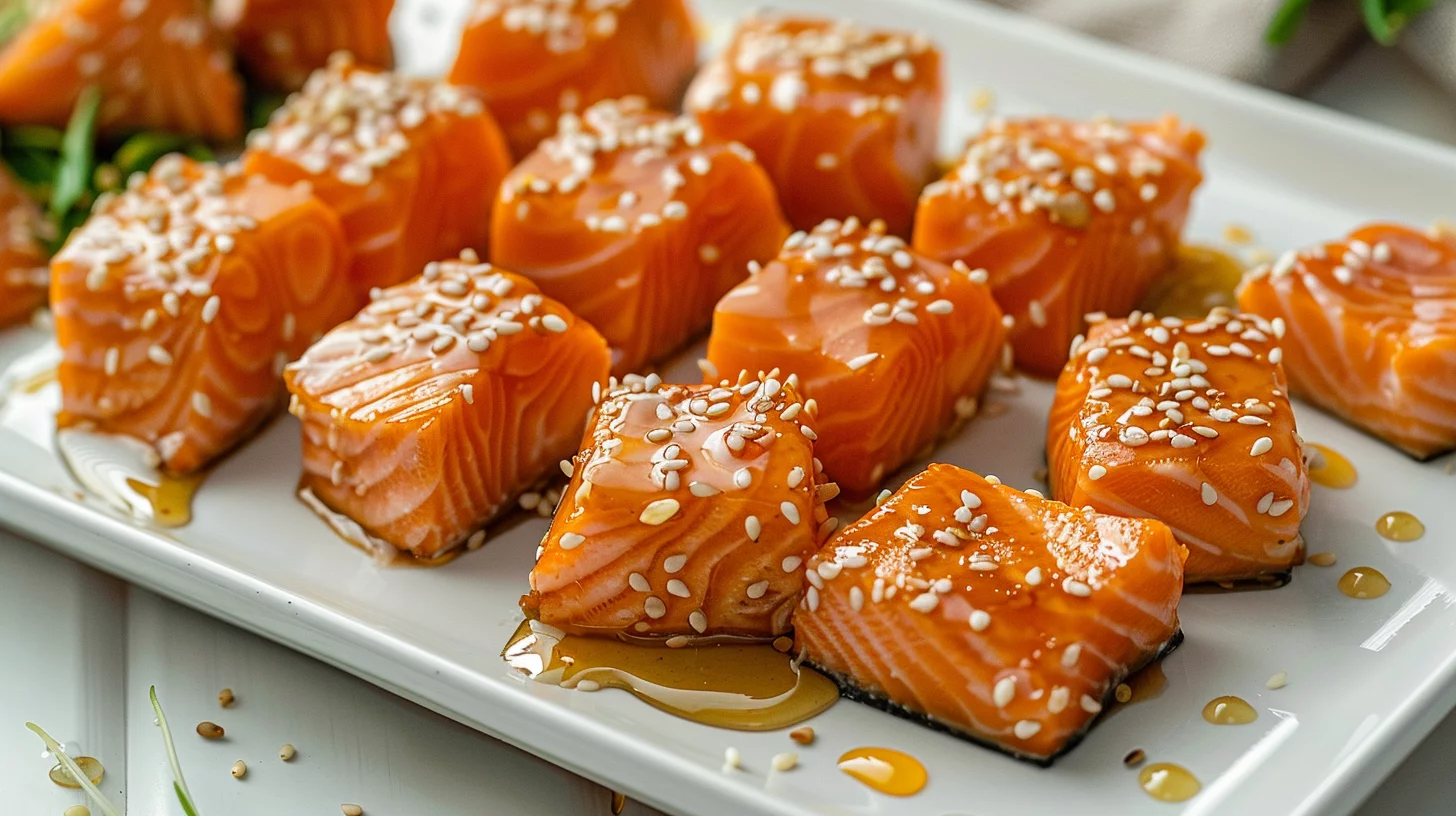 honey butter salmon bites