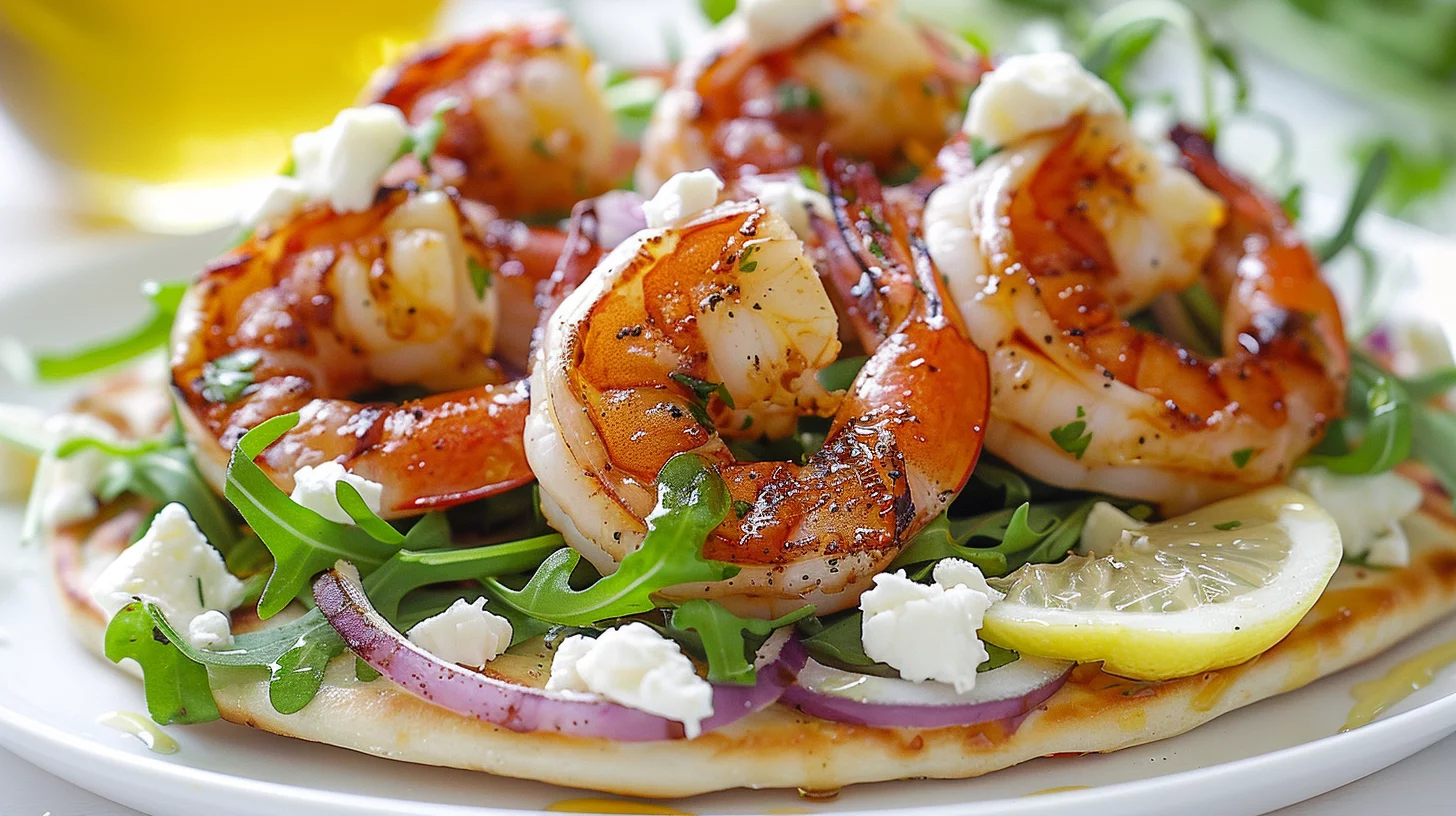 Hot Honey Prawn Flatbreads