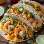 Mango Habanero Shrimp Tacos