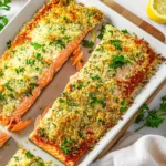 Parmesan Crusted Salmon Sheet Pan