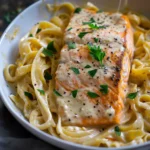 Pumpkin Sage Salmon Alfredo
