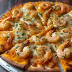 Pumpkin Shrimp Garlic Pizza