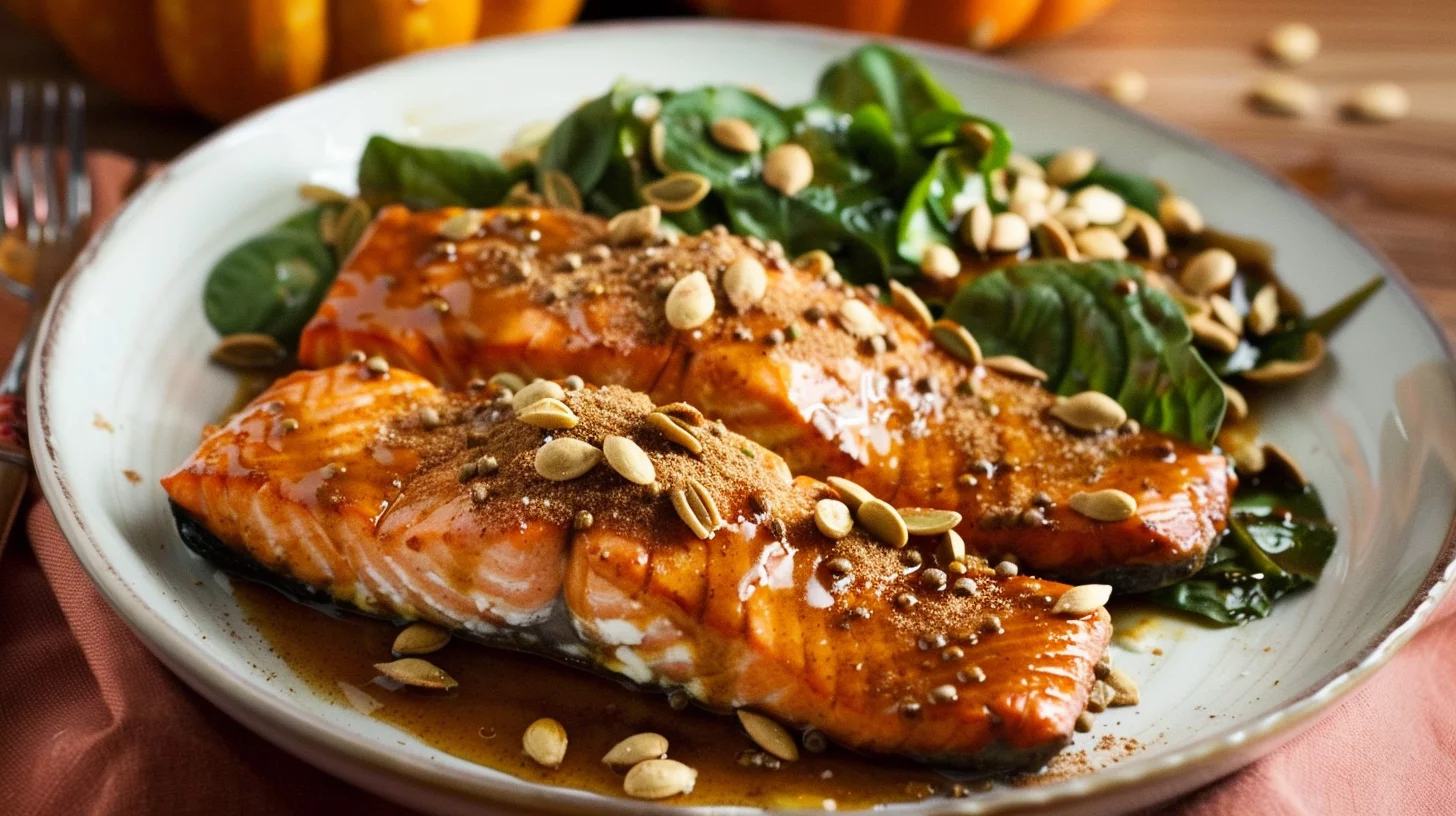 Pumpkin Spice Salmon Bowl