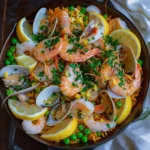 Saffron Seafood Paella Skillet