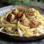 scallop fettuccine