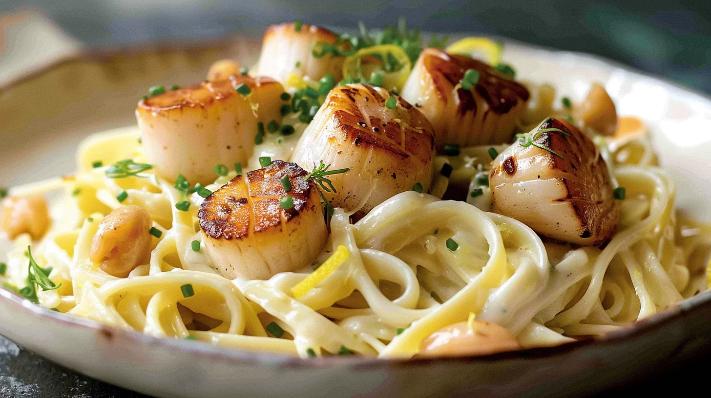 scallop fettuccine