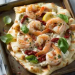 shrimp flatbread