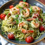 shrimp pesto pasta