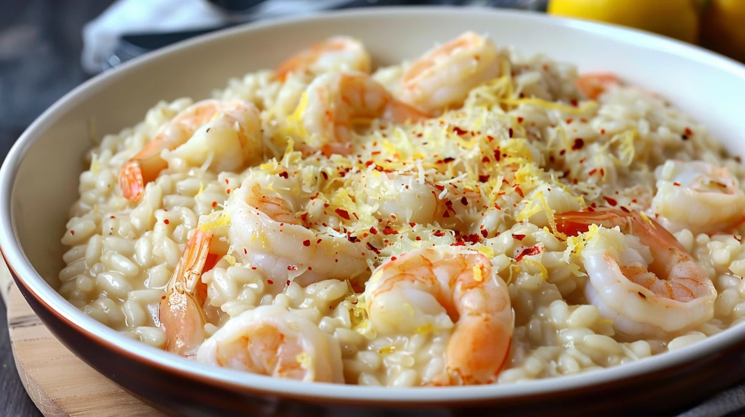 shrimp risotto