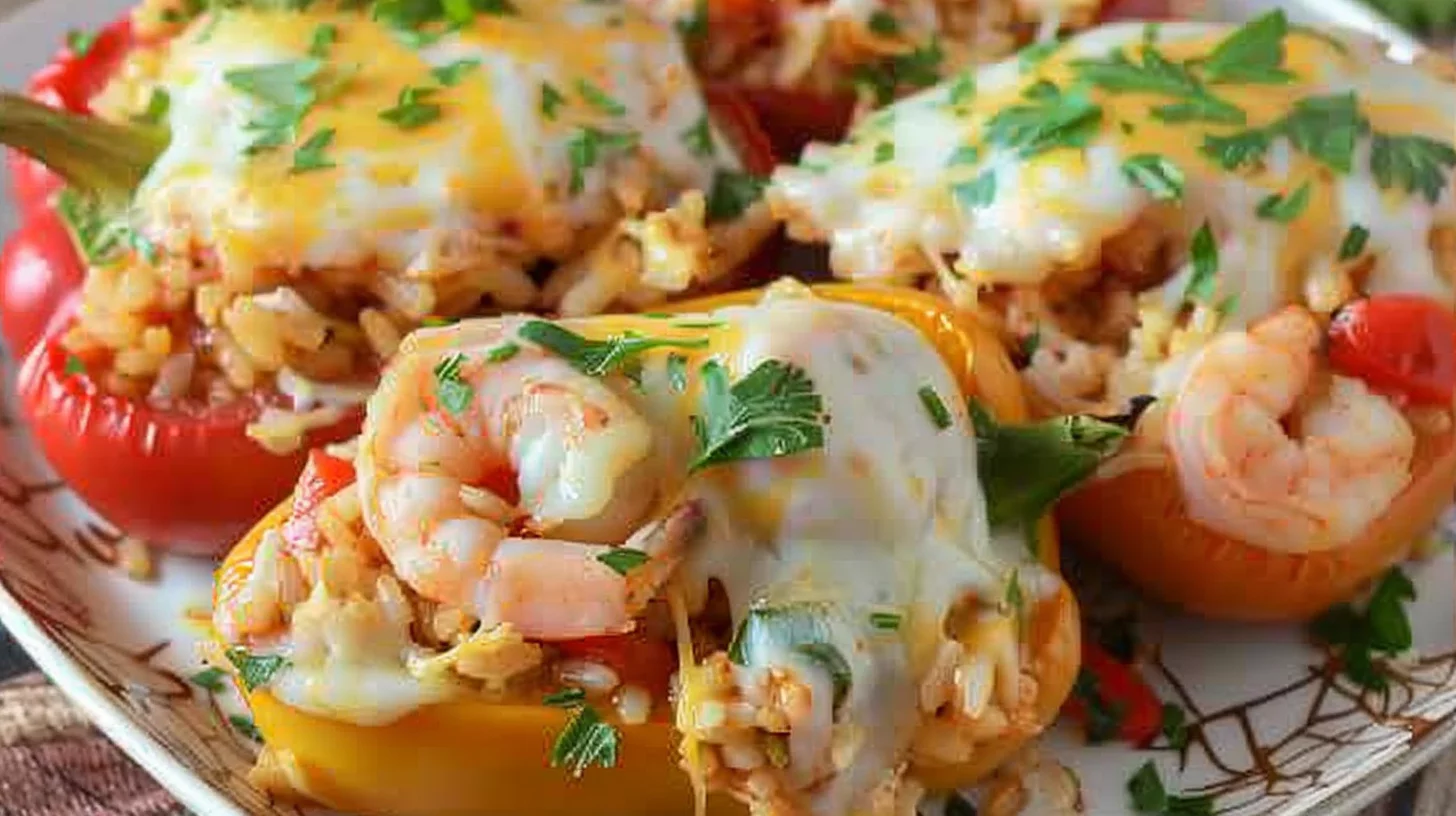shrimp stuffed peppers