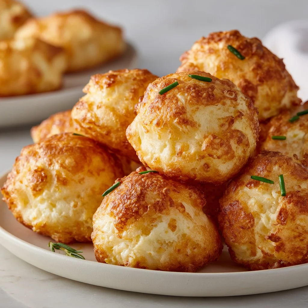 Plate of Southern crab beignets with dipping sauce.