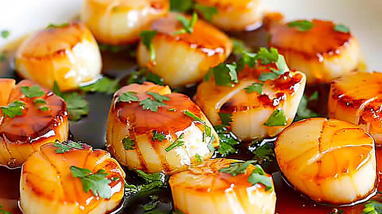 Sriracha Honey Scallops