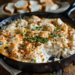 Warm Crab Cream Cheese Skillet Dip