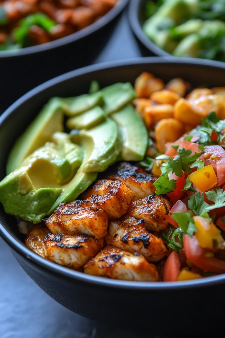 Low-Carb Fish Taco Bowls