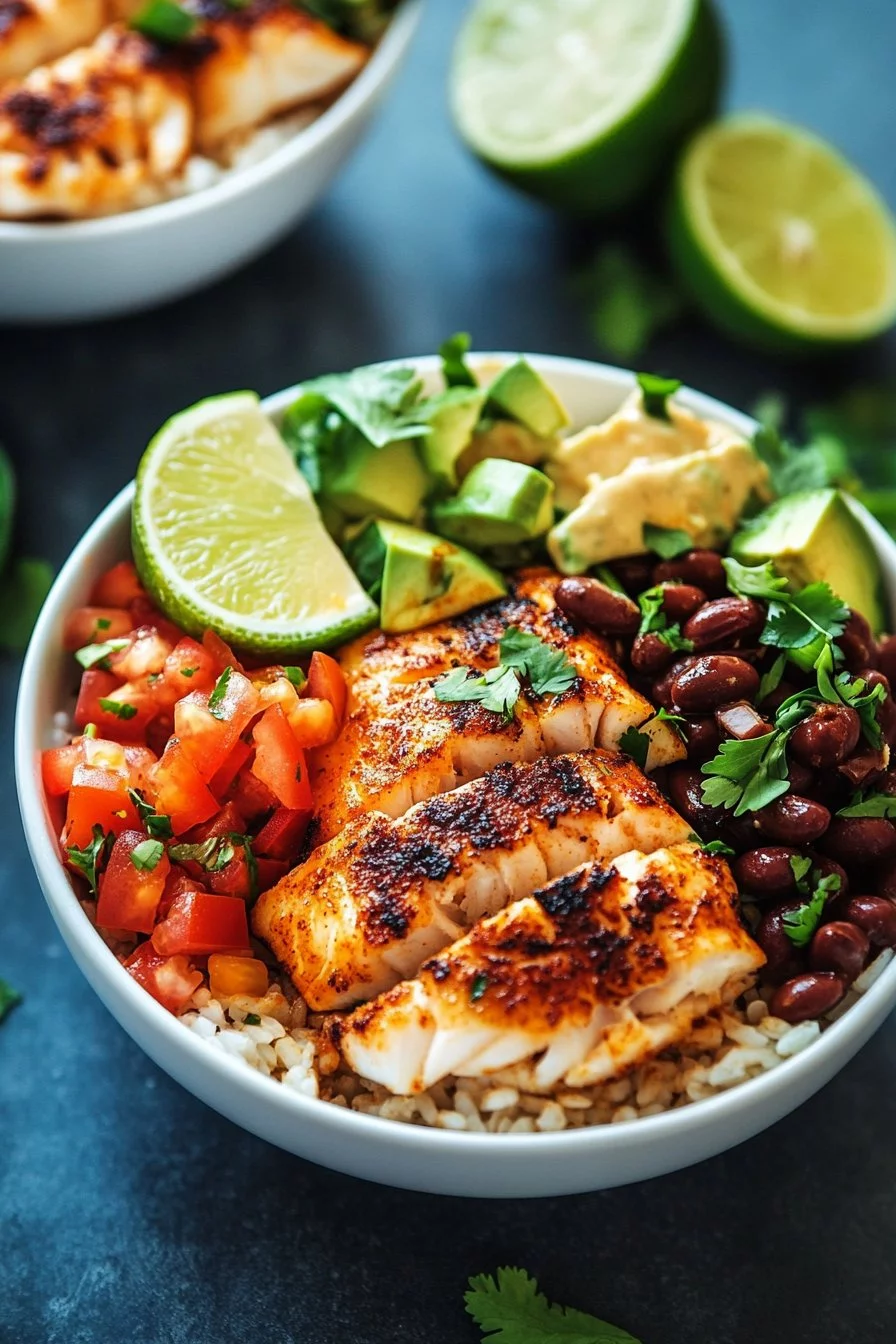 Baja Fish Taco Bowls