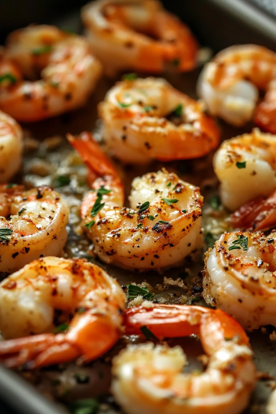 Garlic Parmesan Baked Shrimp