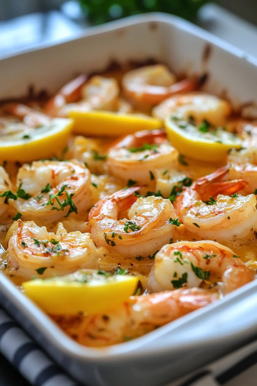 Shrimp Scampi Bake