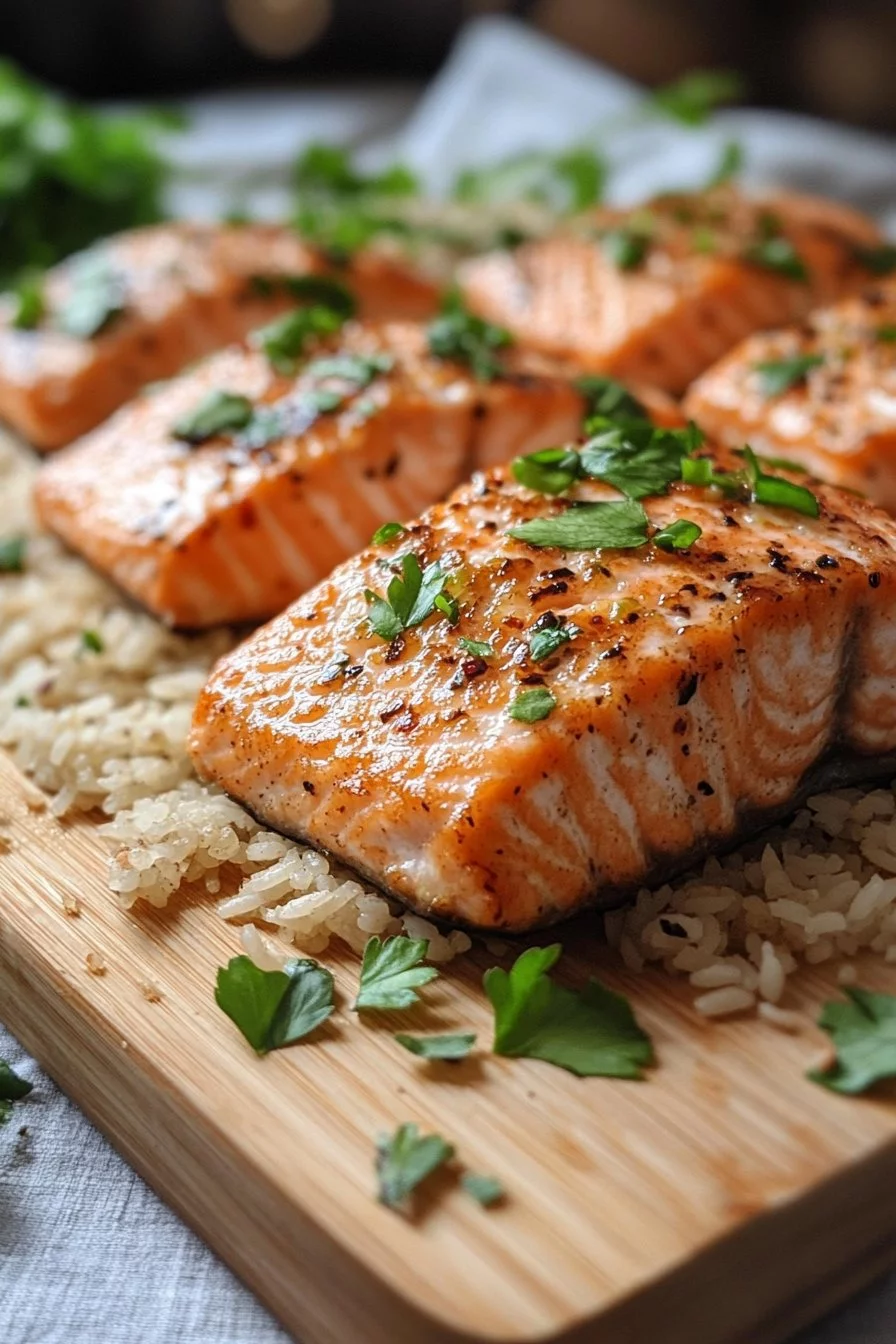 Crispy Rice Salmon