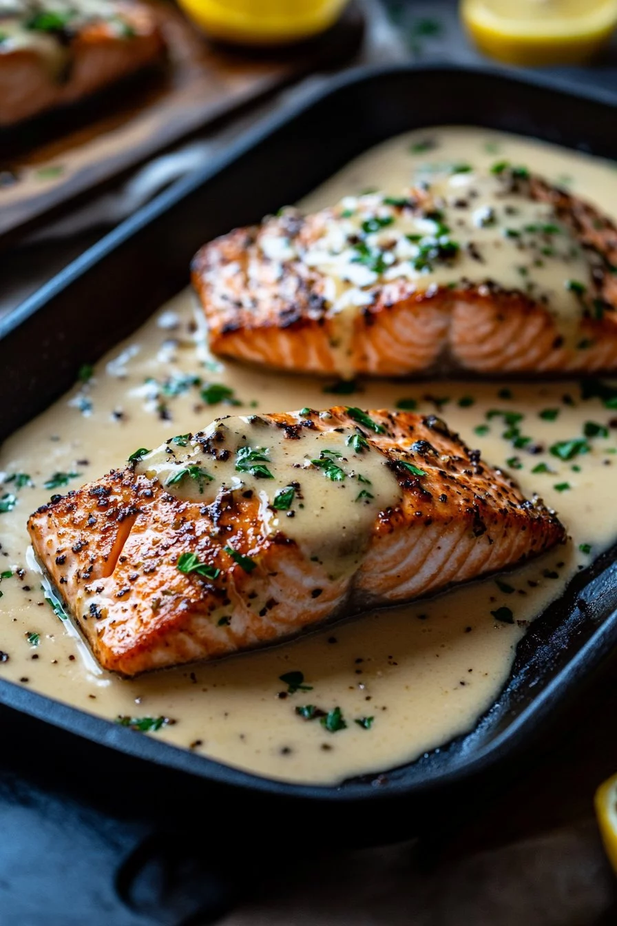 Creamy Garlic Salmon