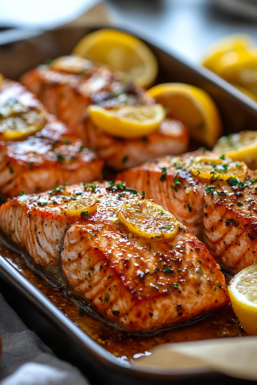 Baked Salmon with Citrus Glaze