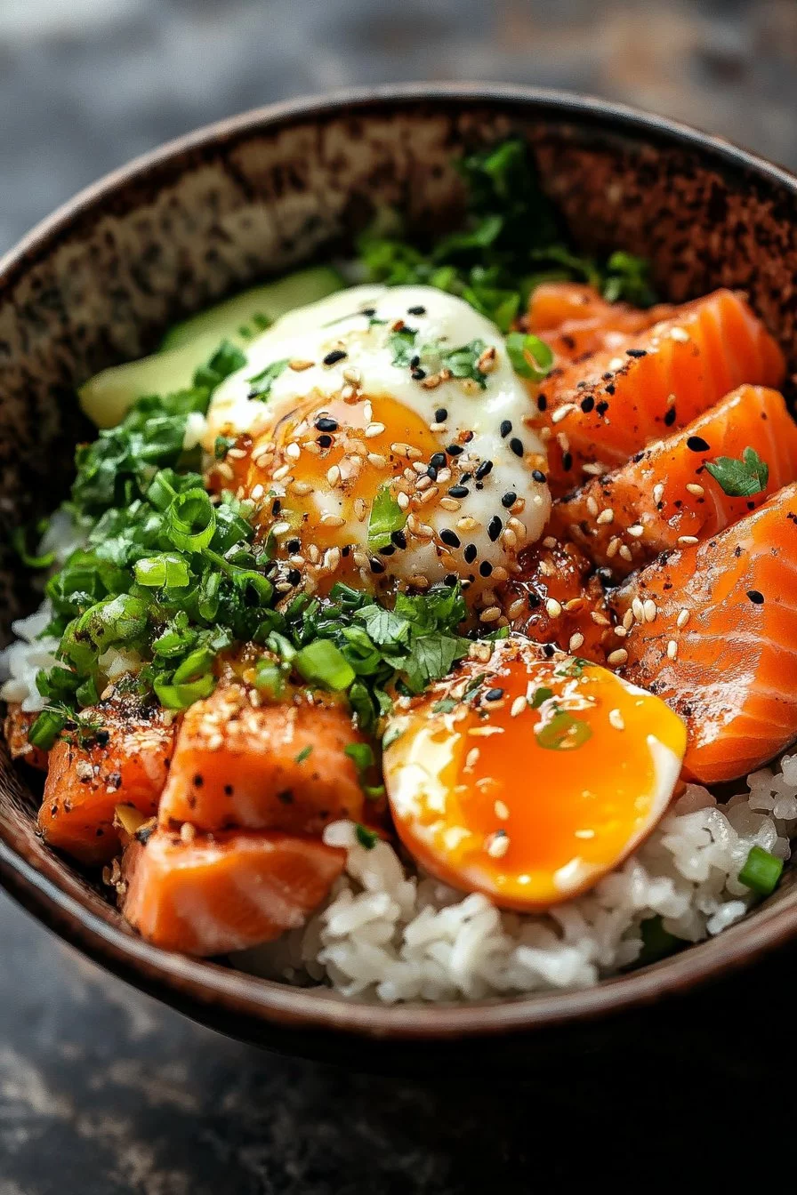 Yummy Salmon Rice Bowl