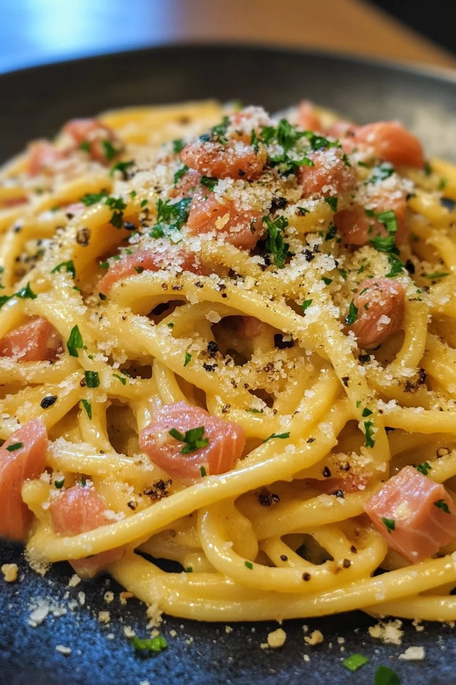 Smoked Salmon Carbonara