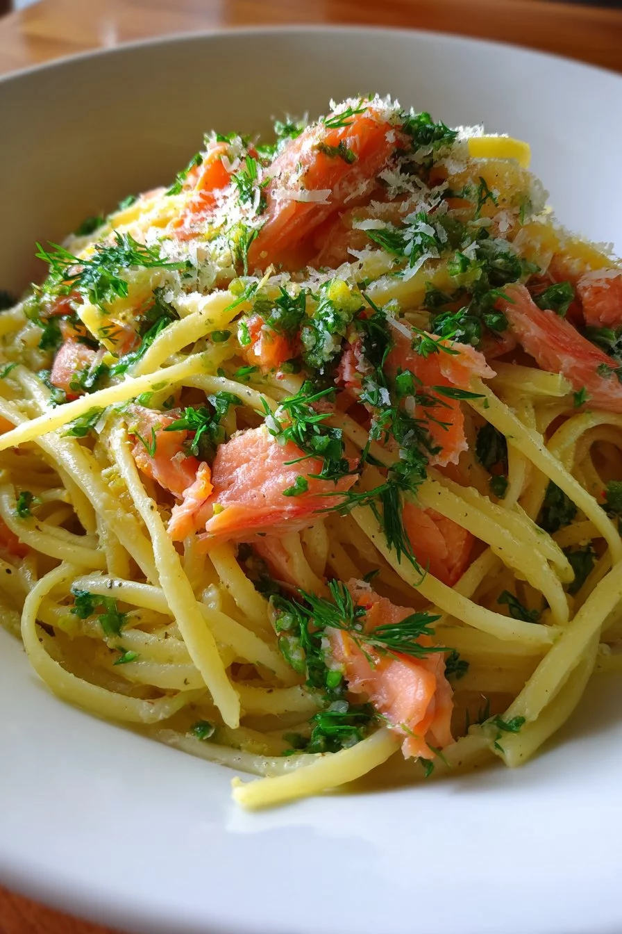 Savory Smoked Salmon Linguine