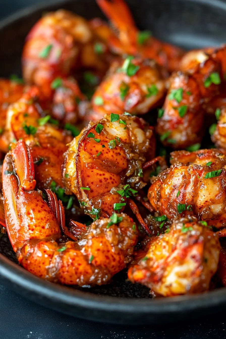 Luxurious Lobster Bites in Aromatic Garlic Butter Sauce
