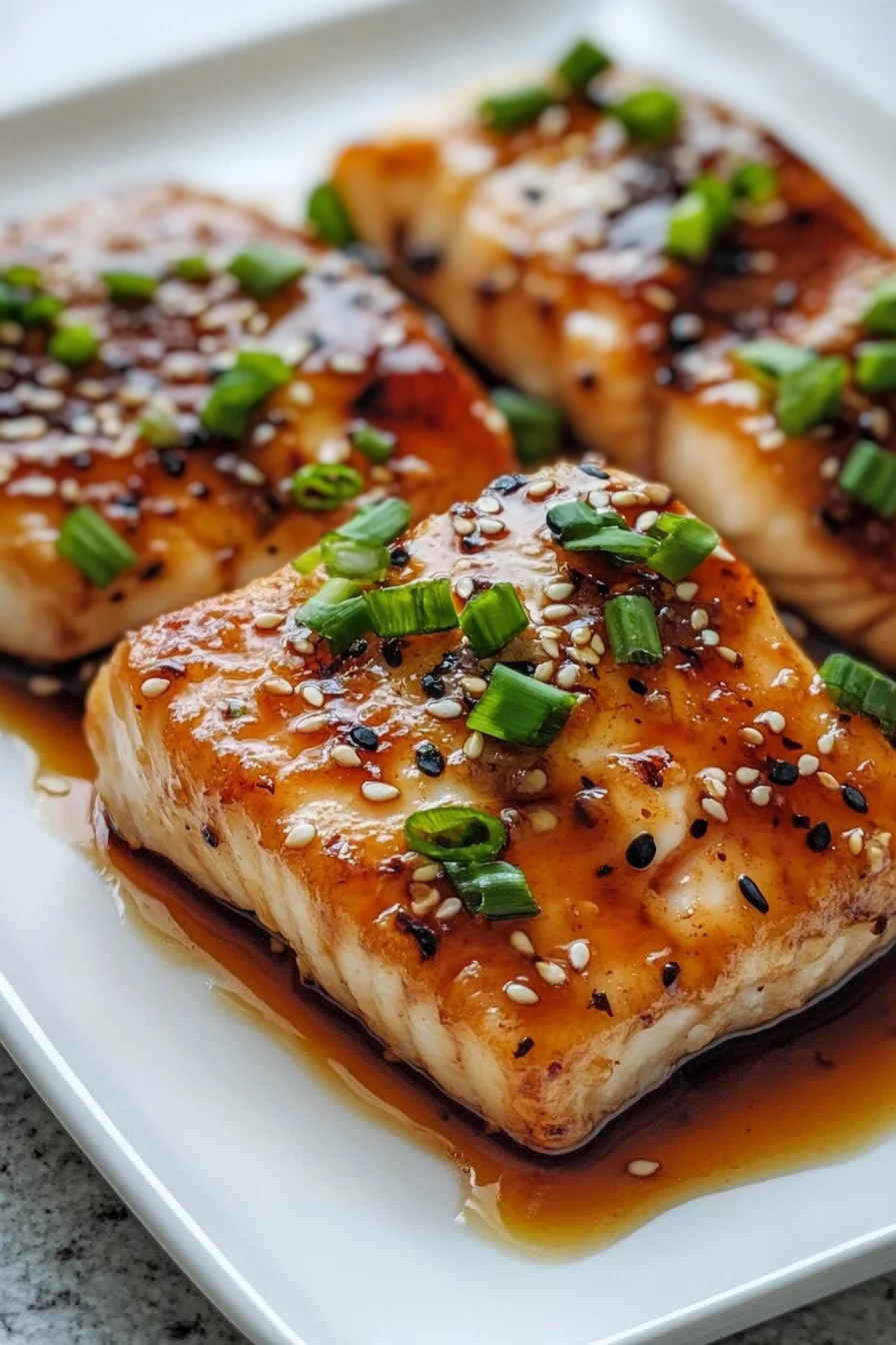 Asian Ginger Soy Glazed Cod