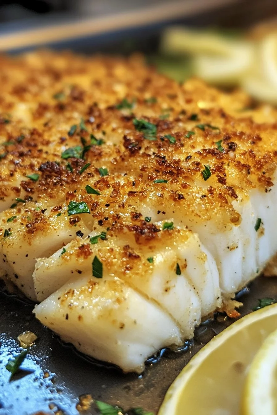 Garlic Parmesan Crusted Halibut: 15-Minute Baked Perfection Recipe