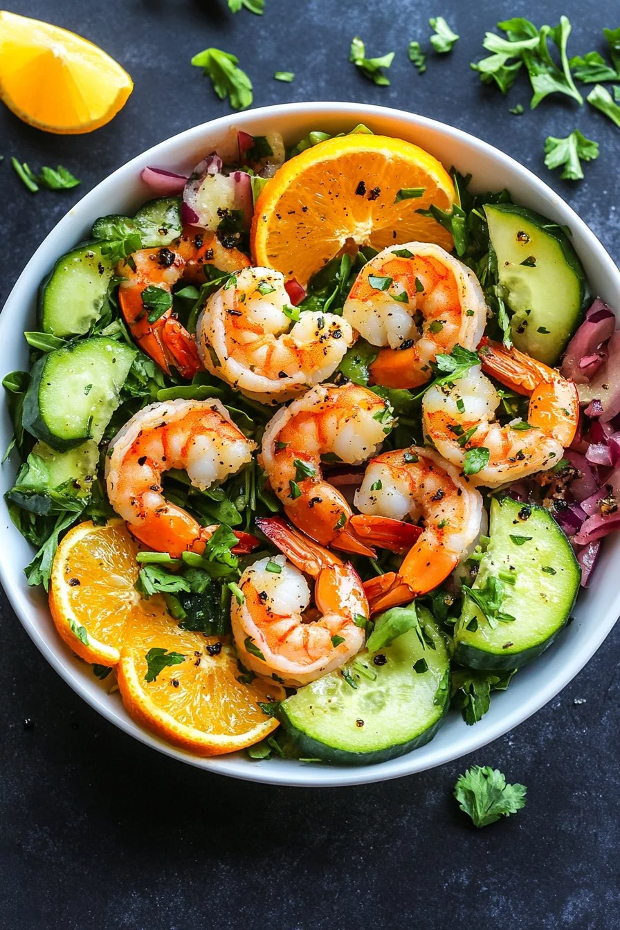 Healthy Citrus Shrimp Salad