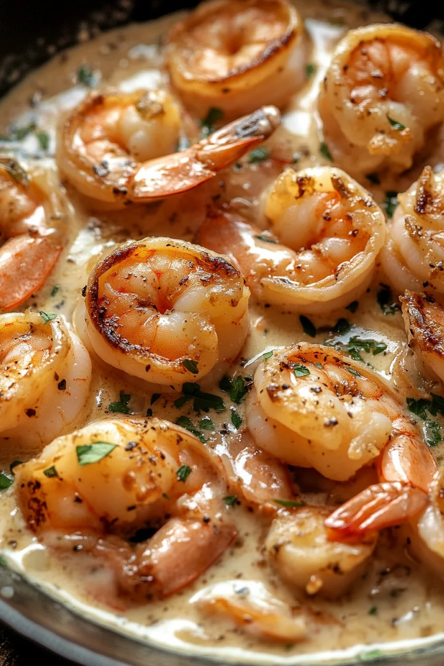 Easy Creamy Garlic Shrimp